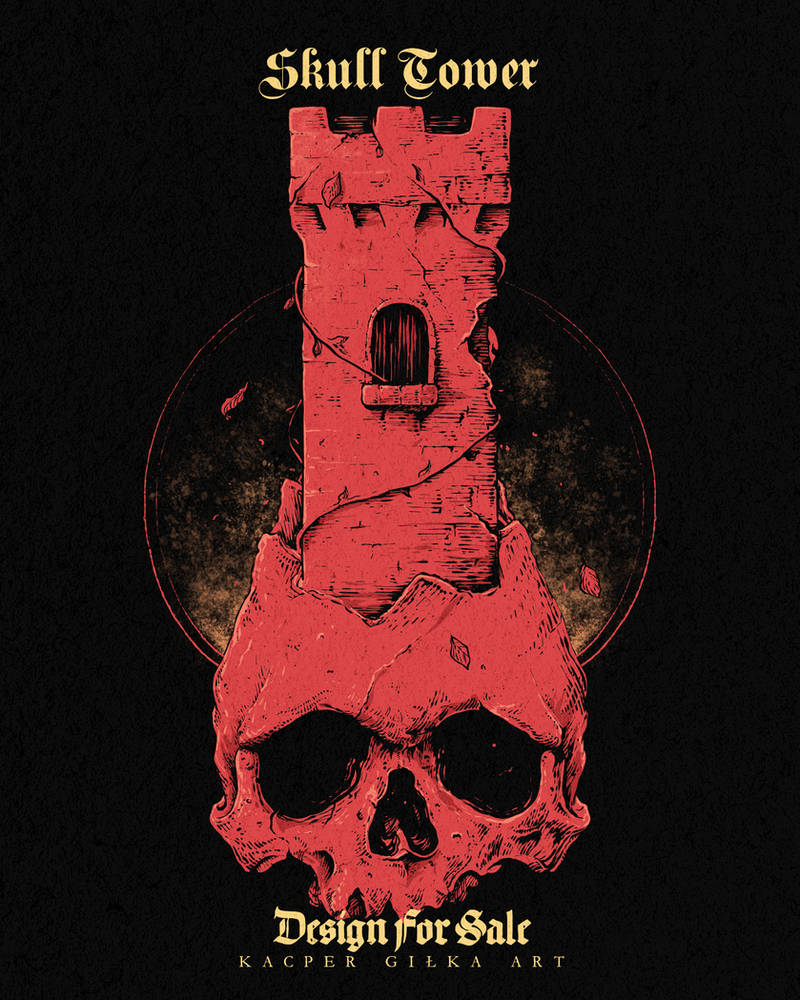 Skull Tower Design For Sale by KacperGilka on DeviantArt