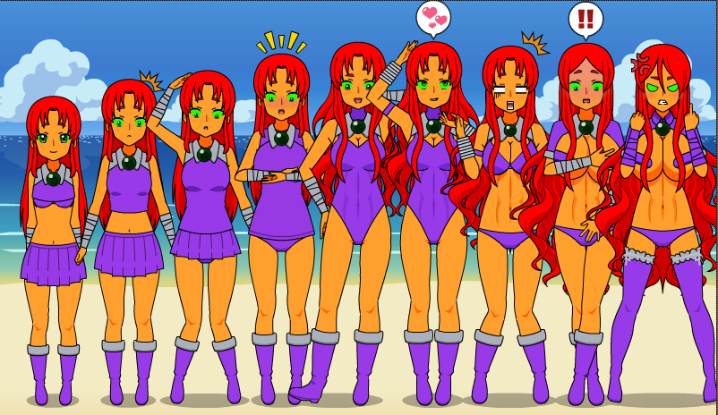 Starfire new outfit.