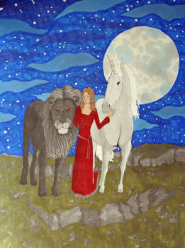 Maria, the lion + the unicorn