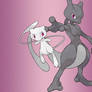 Mew  Mewtwo