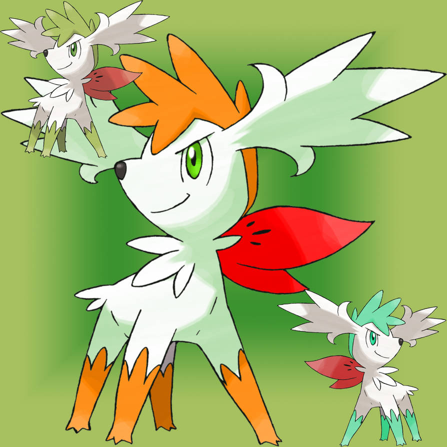 Shiny Shaymin by Kisshouten on DeviantArt