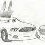 Me and my boyfriend as cars