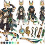 Tan Fennec Green Black Survey Character Adopt