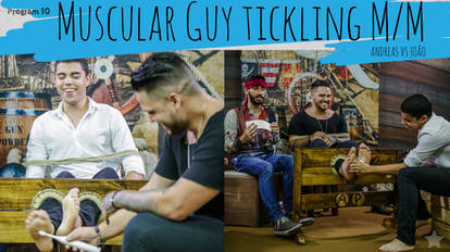 Handsome and muscular guys tickling feet M/M