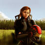 Shepard in a field