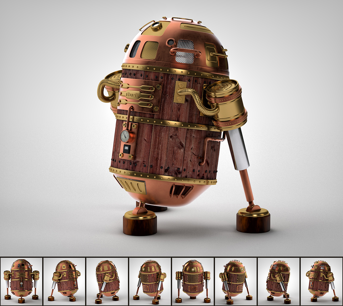 Steampunk R2D2 (Steamy)