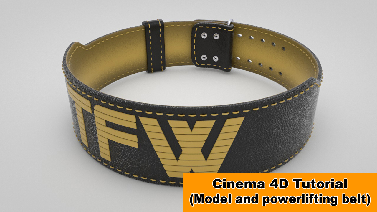 Powerbelt modeling (Cinema 4D Tutorial)