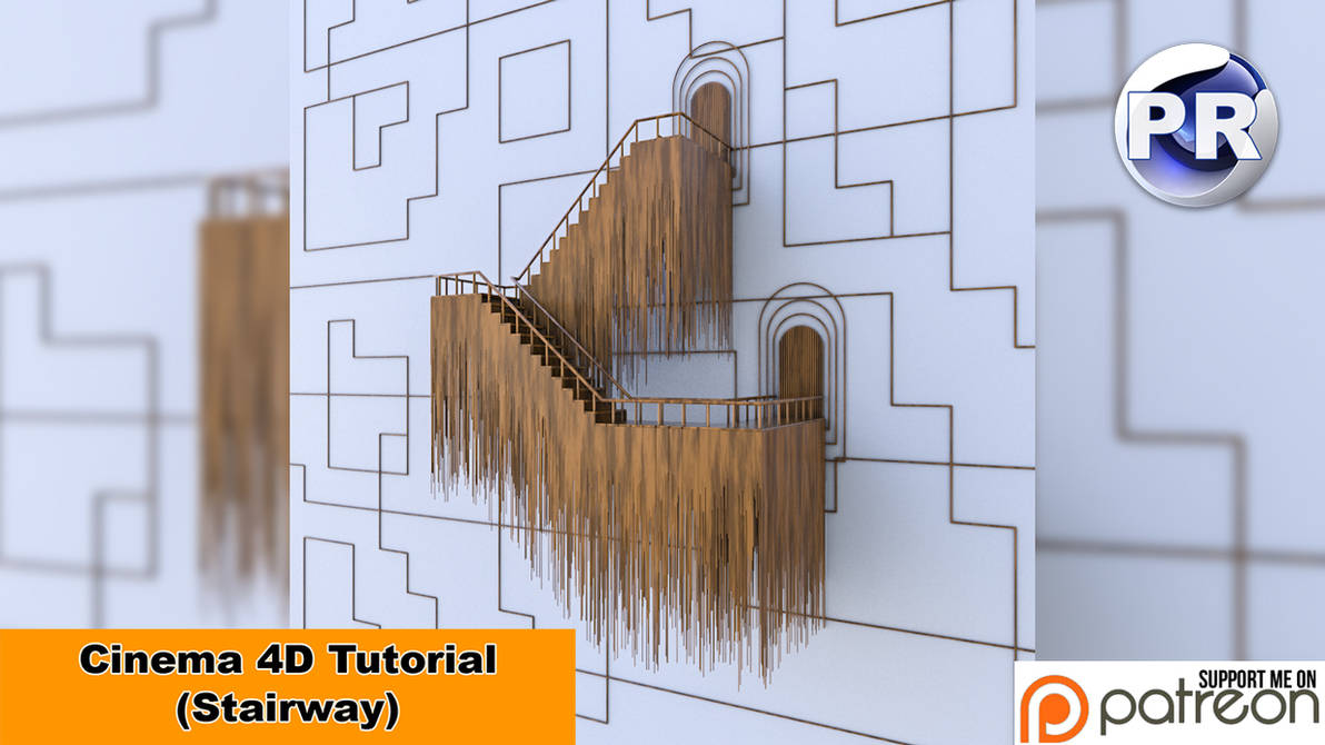 Stairway (Cinema 4D Tutorial) by NIKOMEDIA