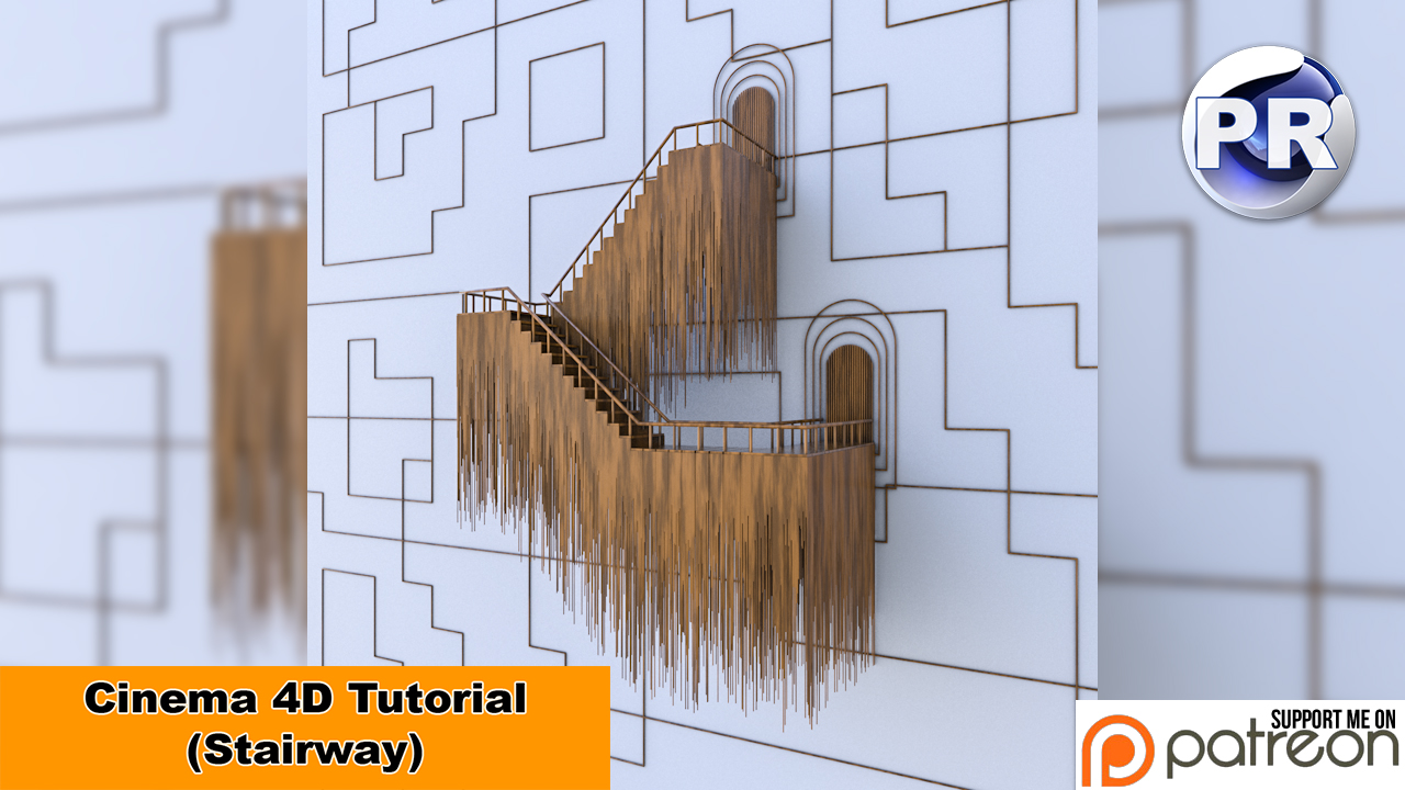 Stairway (Cinema 4D Tutorial) by NIKOMEDIA