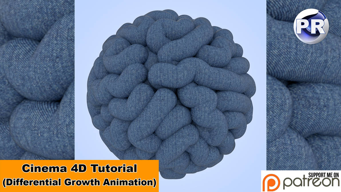 Differential Growth Animation (Cinema 4D Tutorial) by NIKOMEDIA