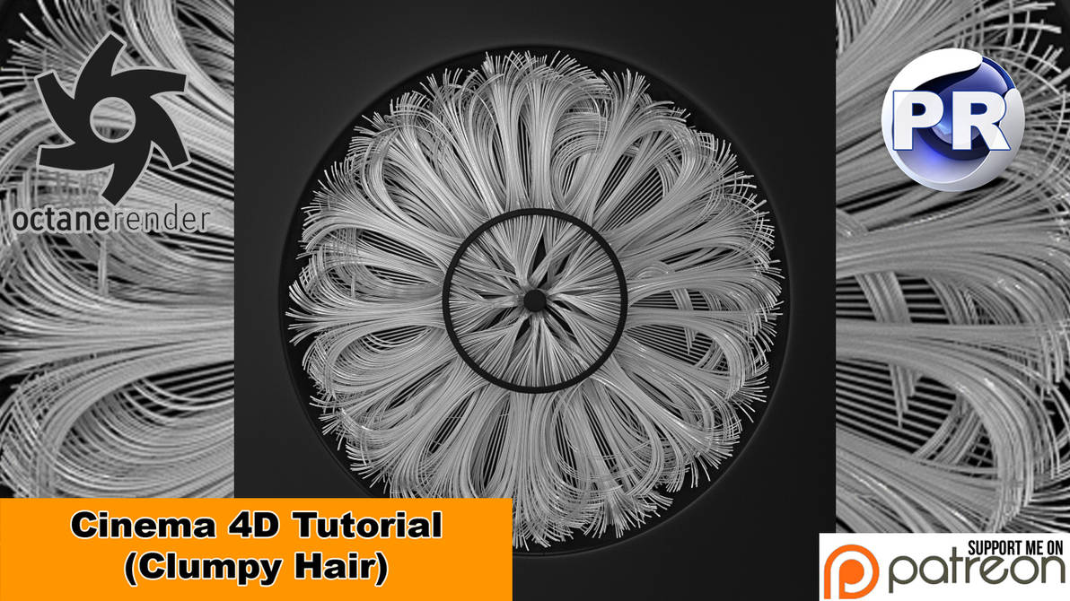 Clumpy Hair (Cinema 4D Tutorial) by NIKOMEDIA