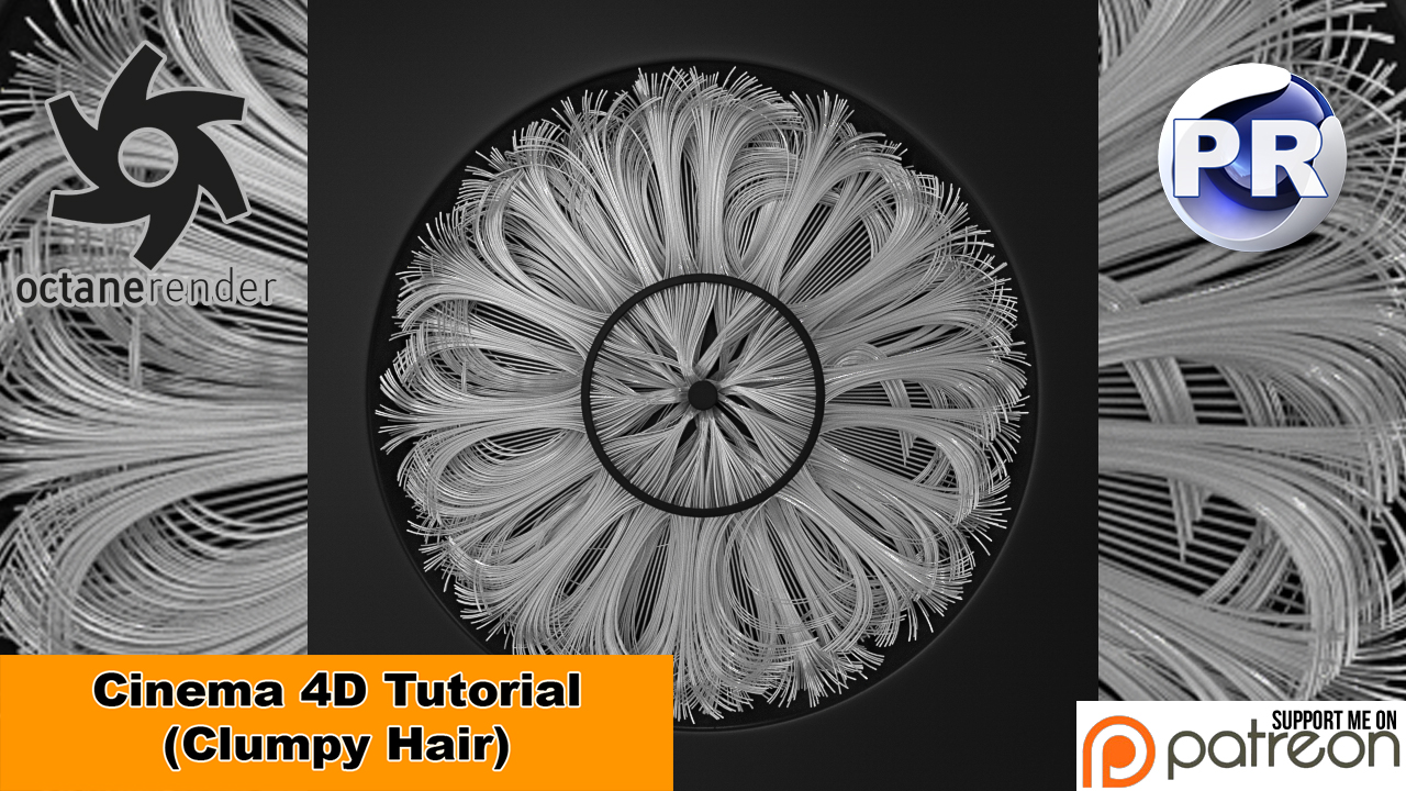 Clumpy Hair (Cinema 4D Tutorial) by NIKOMEDIA