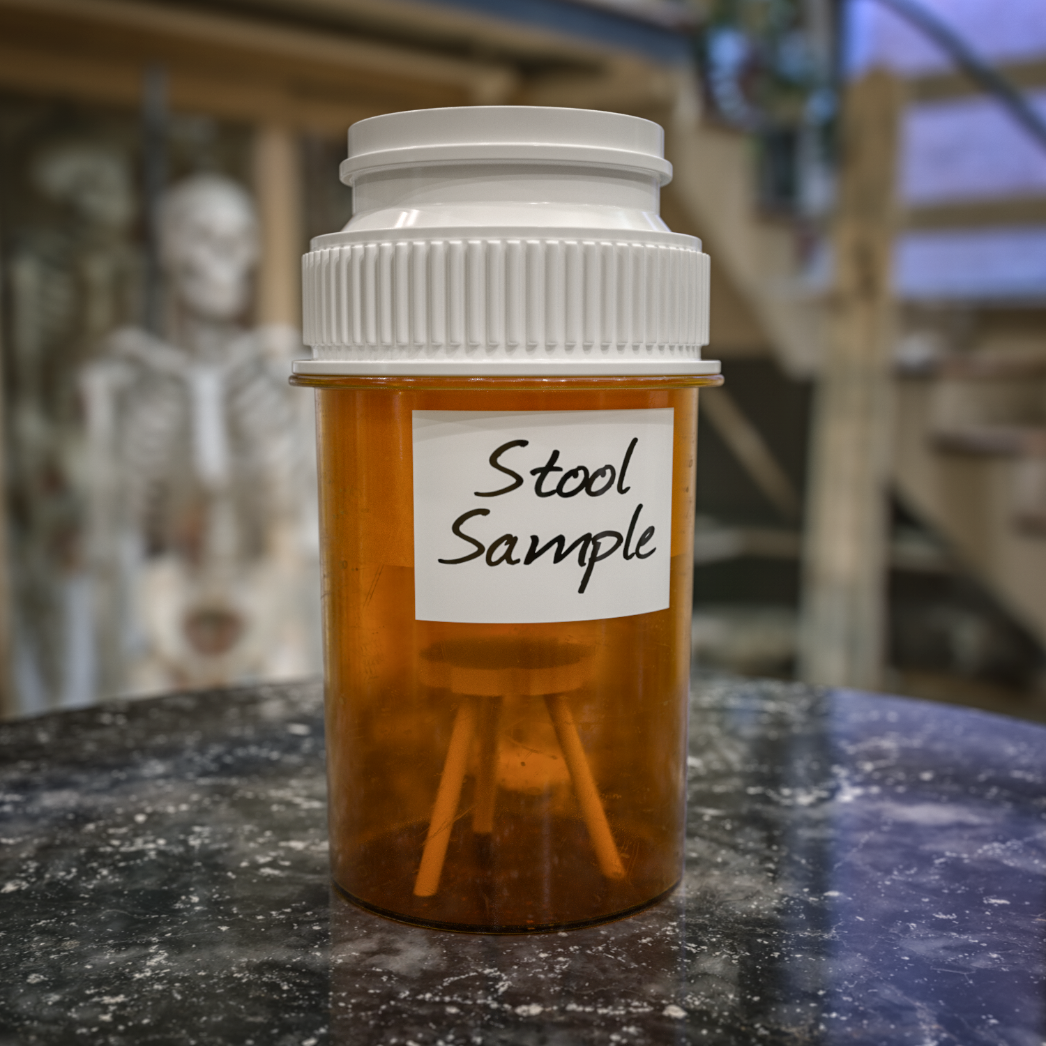 The little different stool sample by NIKOMEDIA