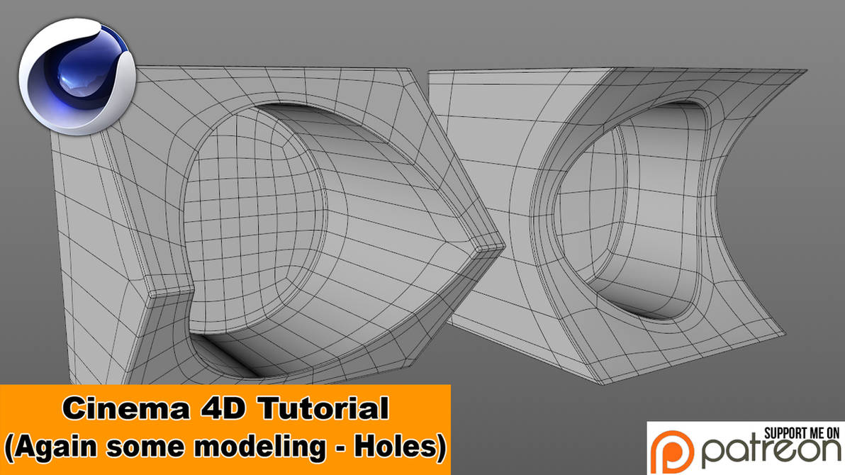 Again a little modeling - Holes (C4D Tutorial) by NIKOMEDIA