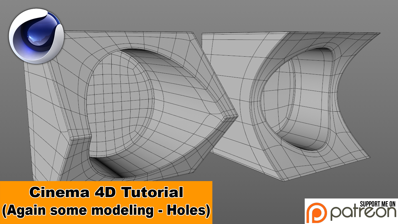 Again a little modeling - Holes (C4D Tutorial) by NIKOMEDIA