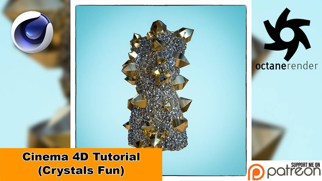 Crystals Fun (Cinema 4D Tutorial) by NIKOMEDIA