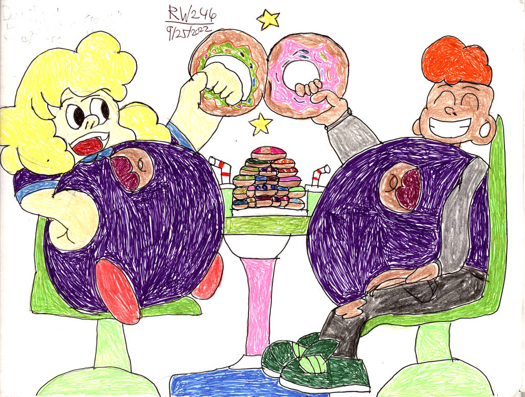 Sadie and Lars Doughnut Buddies by RedWolf246 on DeviantArt