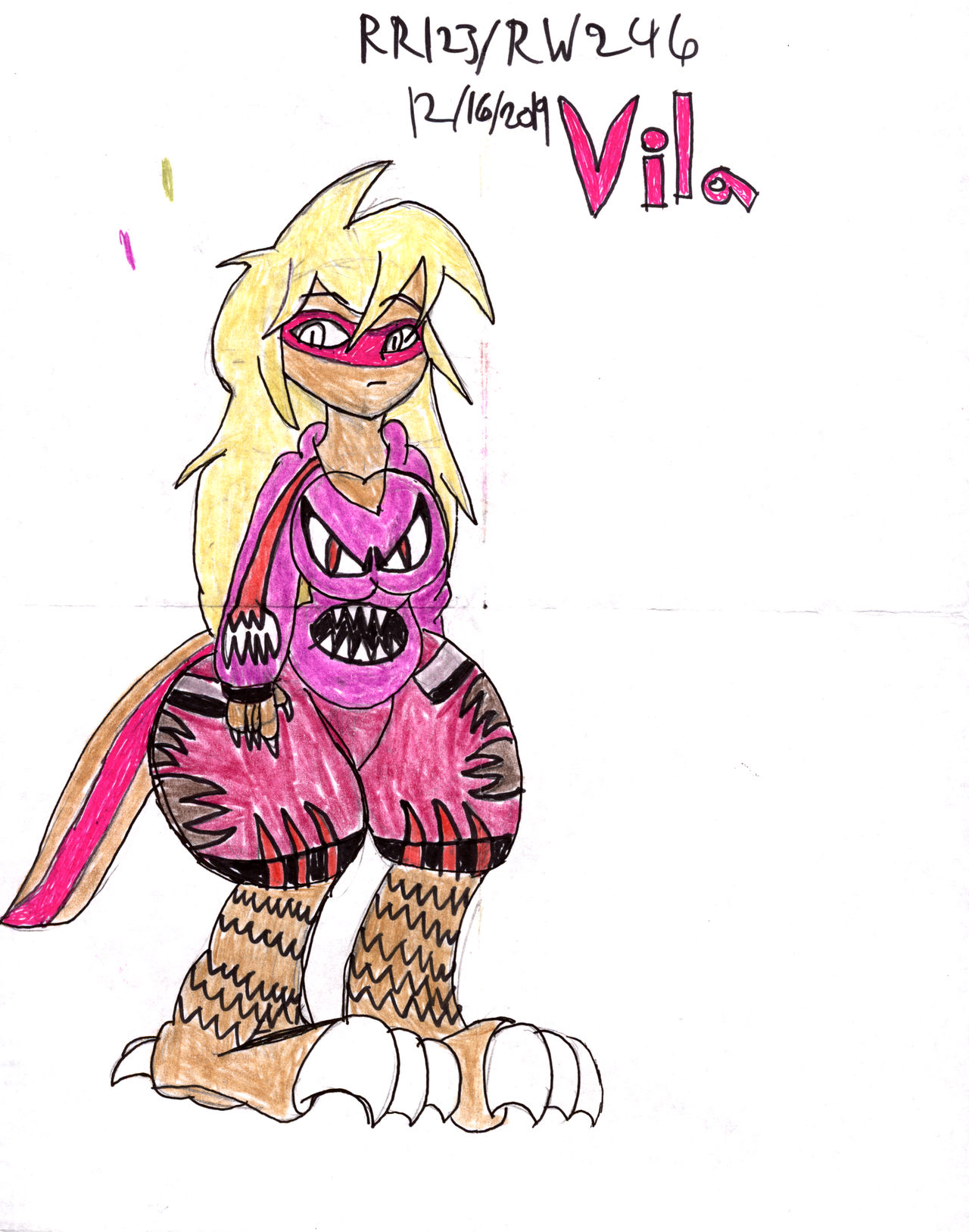 New Oc Raptor Girl Vila by RedWolf246 on DeviantArt