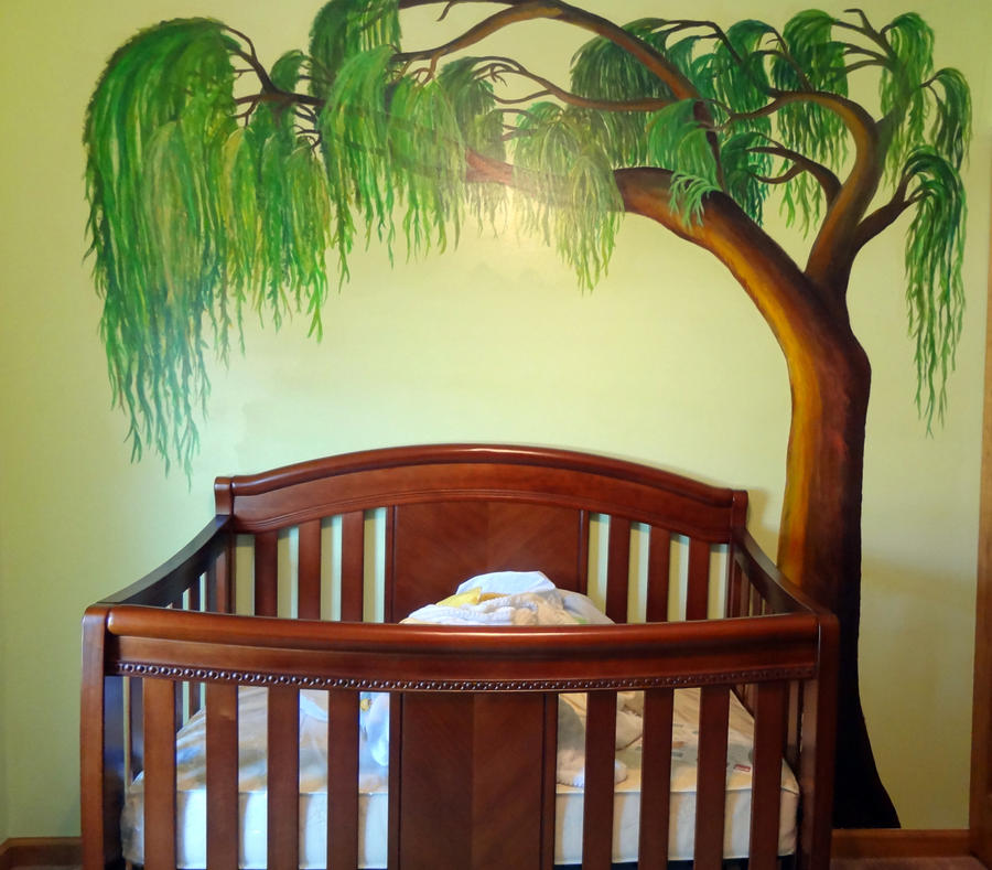 Wetland Nursery Mural Willow Tree By Artjmob On Deviantart Wetland Nursery Mural Willow Tree By Artjmob On Deviantart