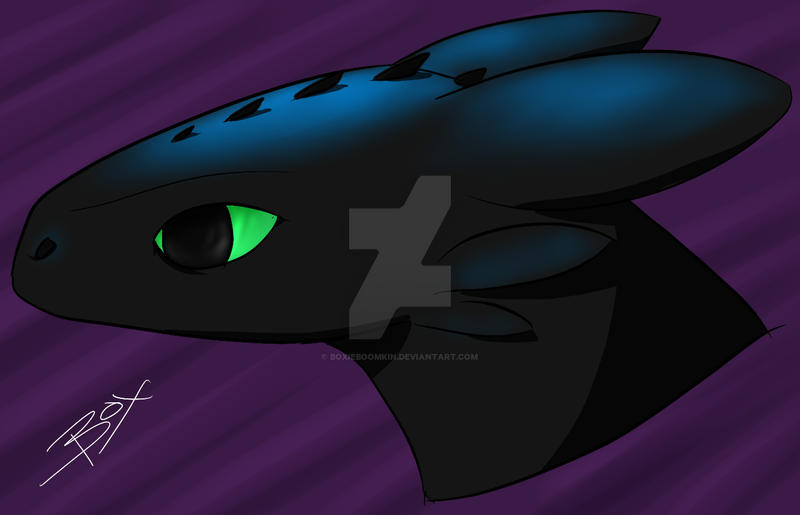 Alpha Toothless - Sketch Bust by BoxieBoomkin on DeviantArt