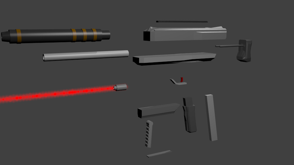 3D machine pistol-exploded view by Lord-DracoDraconis on DeviantArt
