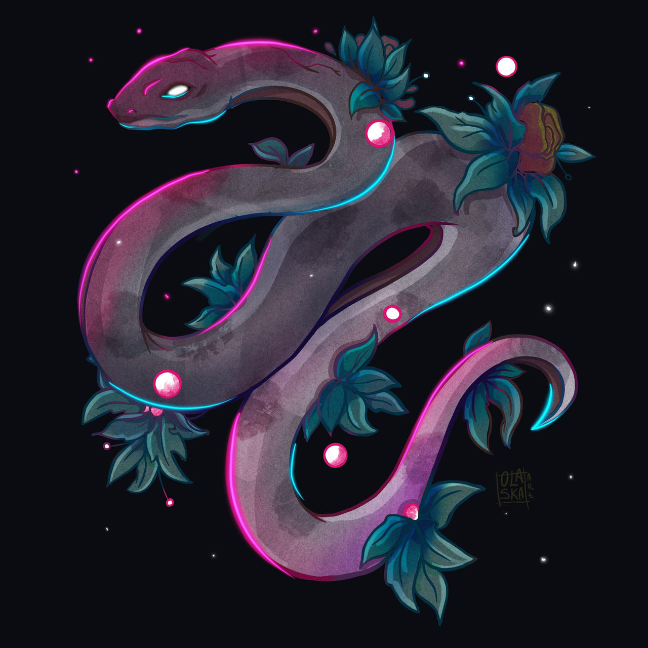 Deviantart Snake Crystal Snake by OlaskaArt on DeviantArt