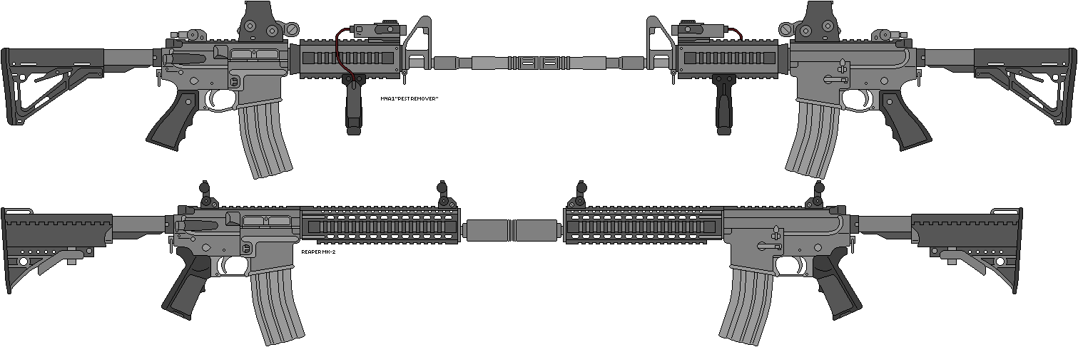 (INCORRECT SCALE) Two Custom ARs by TheFrozenWaffle on DeviantArt