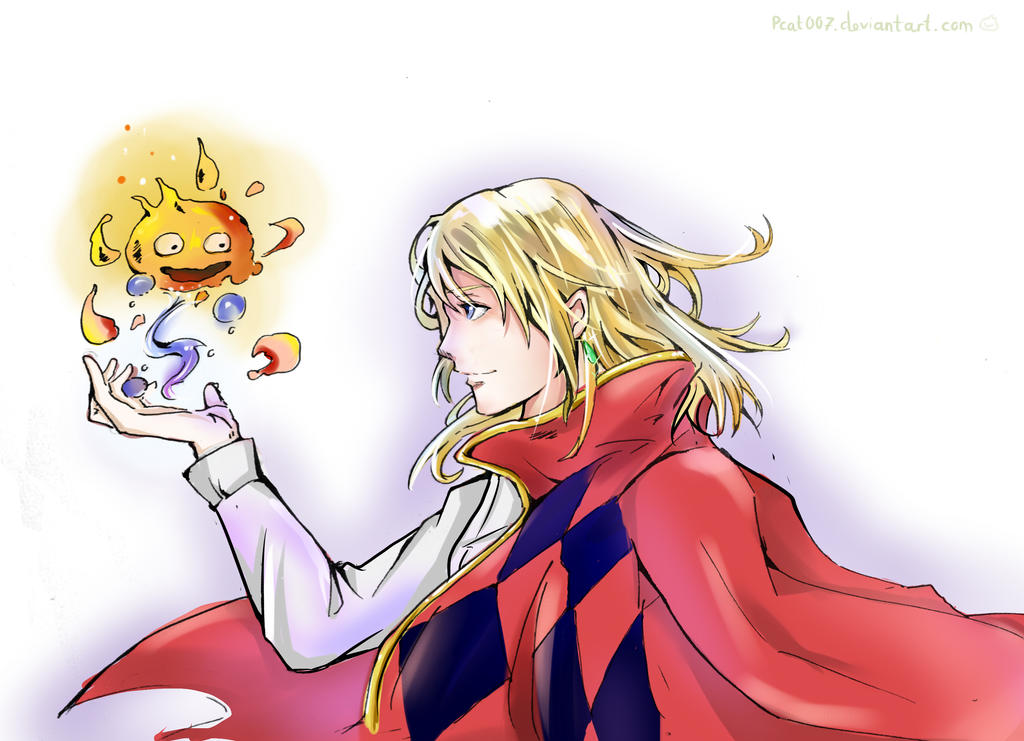 Howl and his fire demon by Pcat007 on DeviantArt