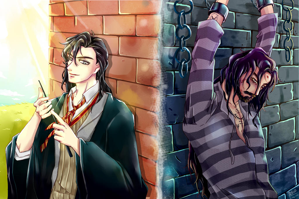 Sirius Black - young and old by Pcat007 on DeviantArt