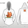 Meow - 8-bit DeviantWEAR design challenge - Hoodie