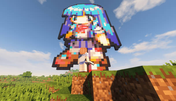 Rena And The Giant Rika [MINECRAFT]