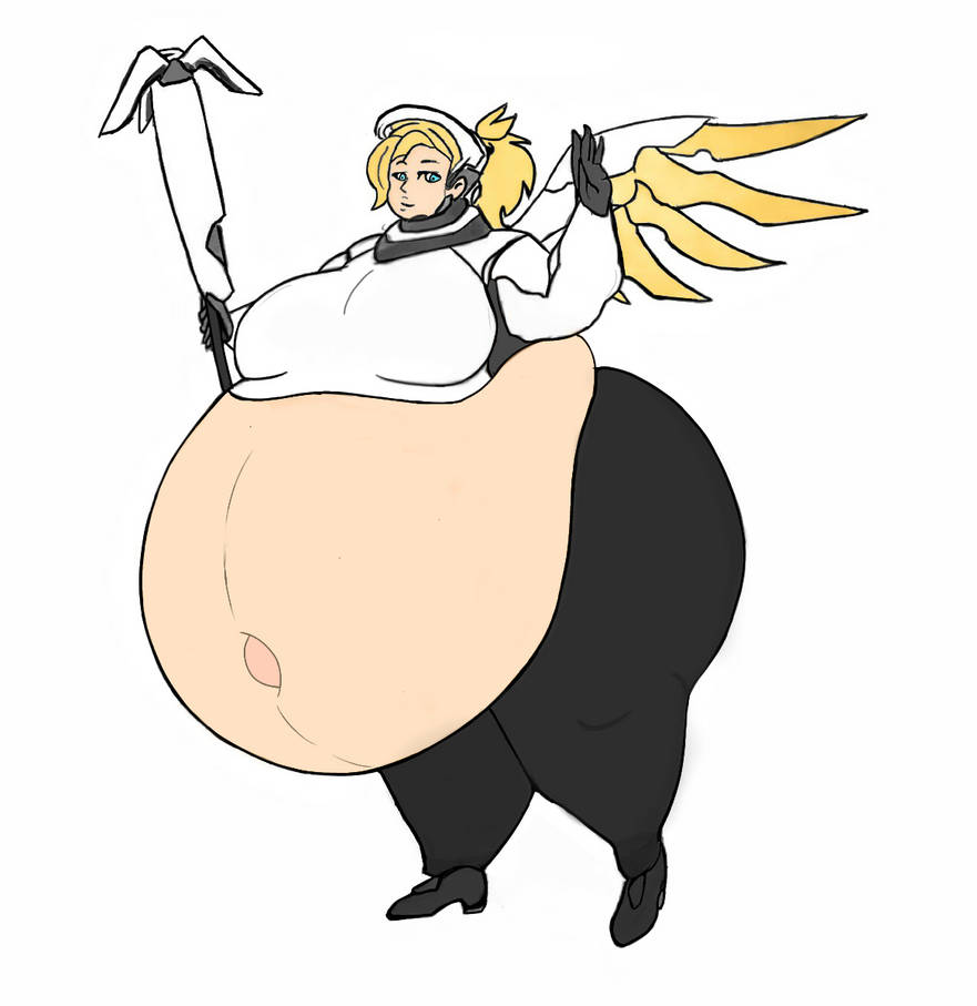 Fat Mercy Overfed and massive Mercy by YattyNat on DeviantArt
