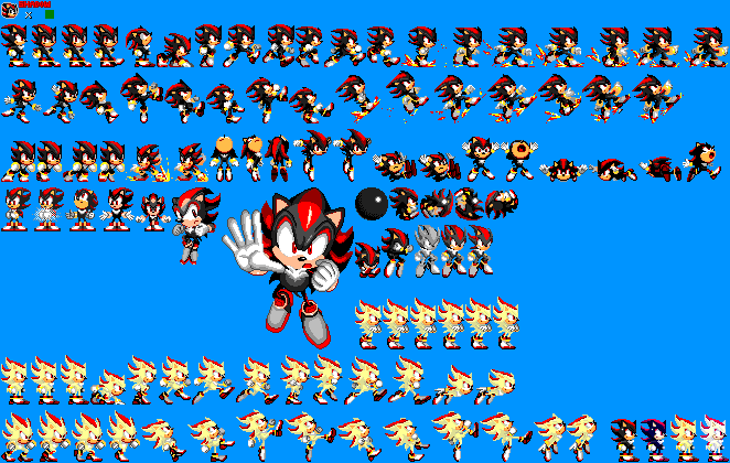 Shadow The Hedgehog - Sonic Mod - (Sega Genesis)