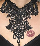 Black Lace-Necklace by F-l-e-u-r-D-u-M-a-l