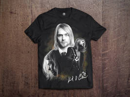 Kurt Cobain - Tshirt MockUp by miqueias