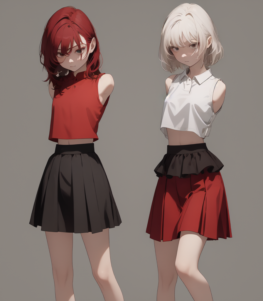 Two armless sisters by iaebucabak on DeviantArt