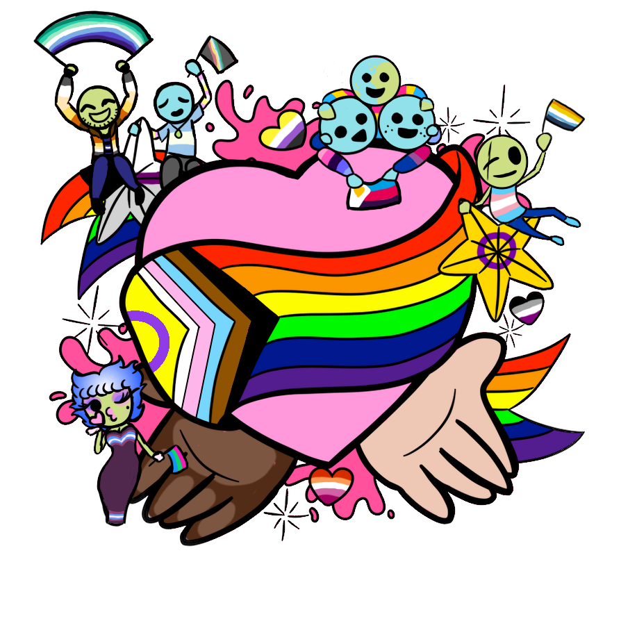 Pride Humans Drawing All Out With Pride by SamCrystalHeart1300 on DeviantArt