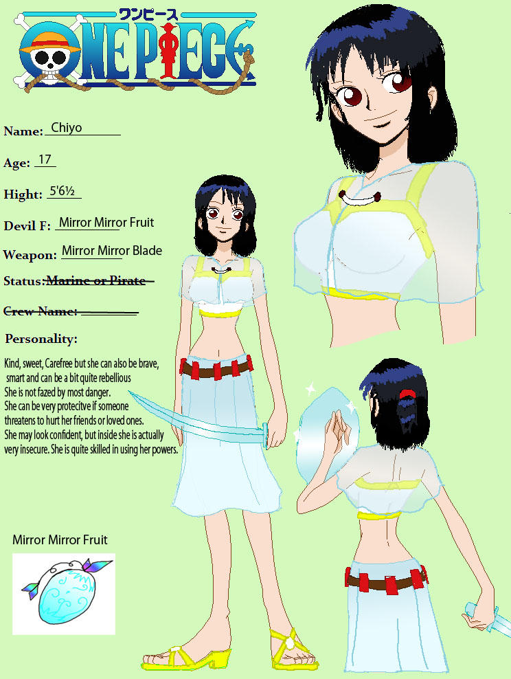One Piece Oc Bio Chiyo by on DeviantArt One Piece Oc Bio Chiyo by on DeviantArt