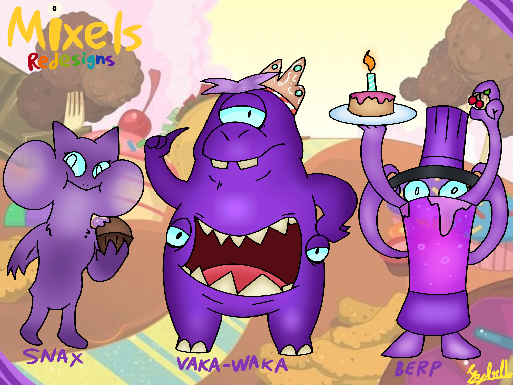 Mixels Snacks Mixels Redesigned: Munchos redesign by iza3875 on DeviantArt