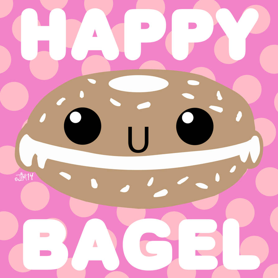 Happy Bagel By Jimathers On Deviantart Happy Bagel By Jimathers On Deviantart