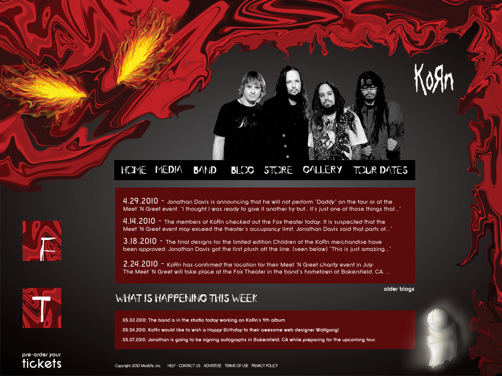 KoRn Website Redesign Inside