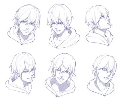 boy face sketch practice