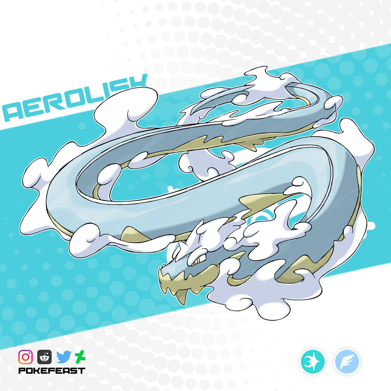 Aerolisk: Flying Basilisk Fakemon by pokefeast on DeviantArt