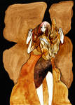 Angel with gold wings by Katari-Katarina