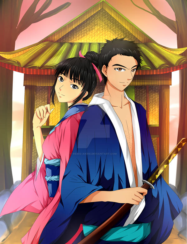 Commission: Samurai - Couple