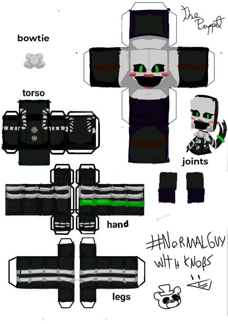 (Security) Puppet (Minigame Stylized Papercraft) by normalguywithknobs ...