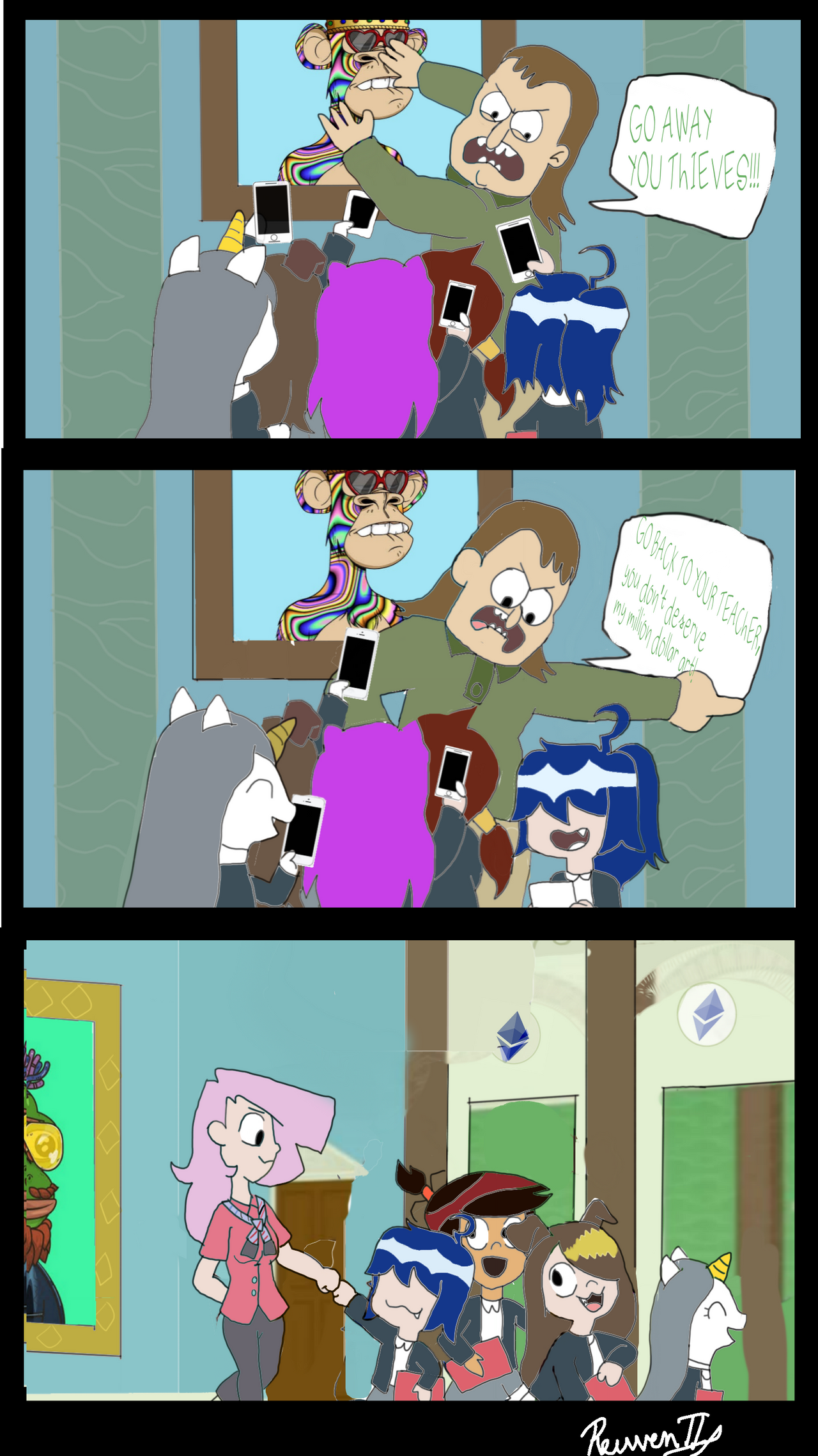 NFT artist gets screenshotted (AU) part 2