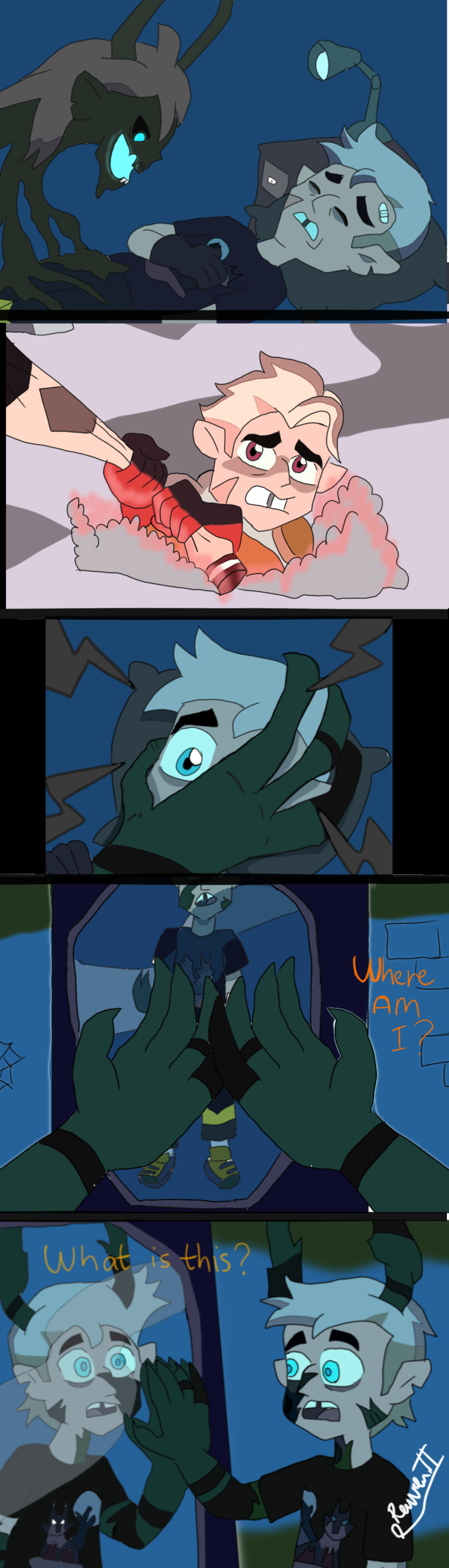 Owl house fan comic: Luz gets possessed by the Collector part 1 