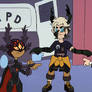 The Possessed Villains pointing meme