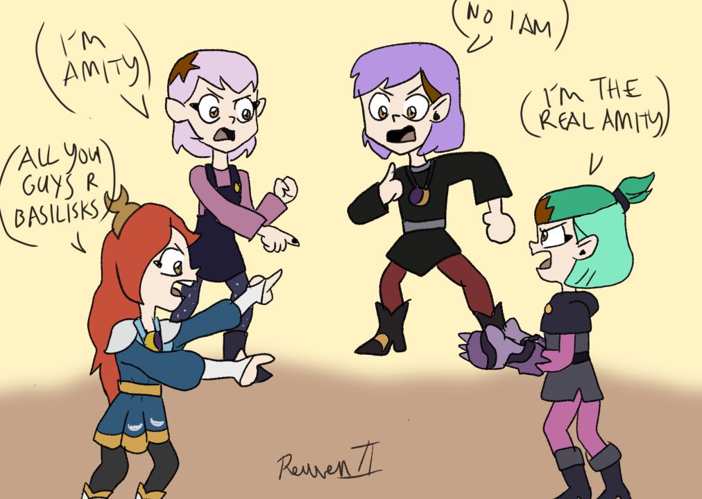 Amity clones arguing (art request)